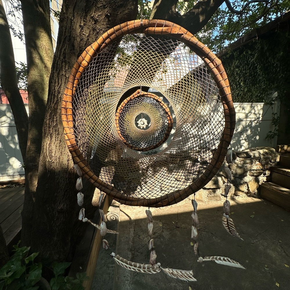 Bespoke hand made dream catcher from Tulum. Super charged with the good vibes.